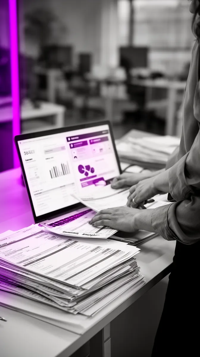 Accounts payable processing documents to measure IDP ROI and throughput