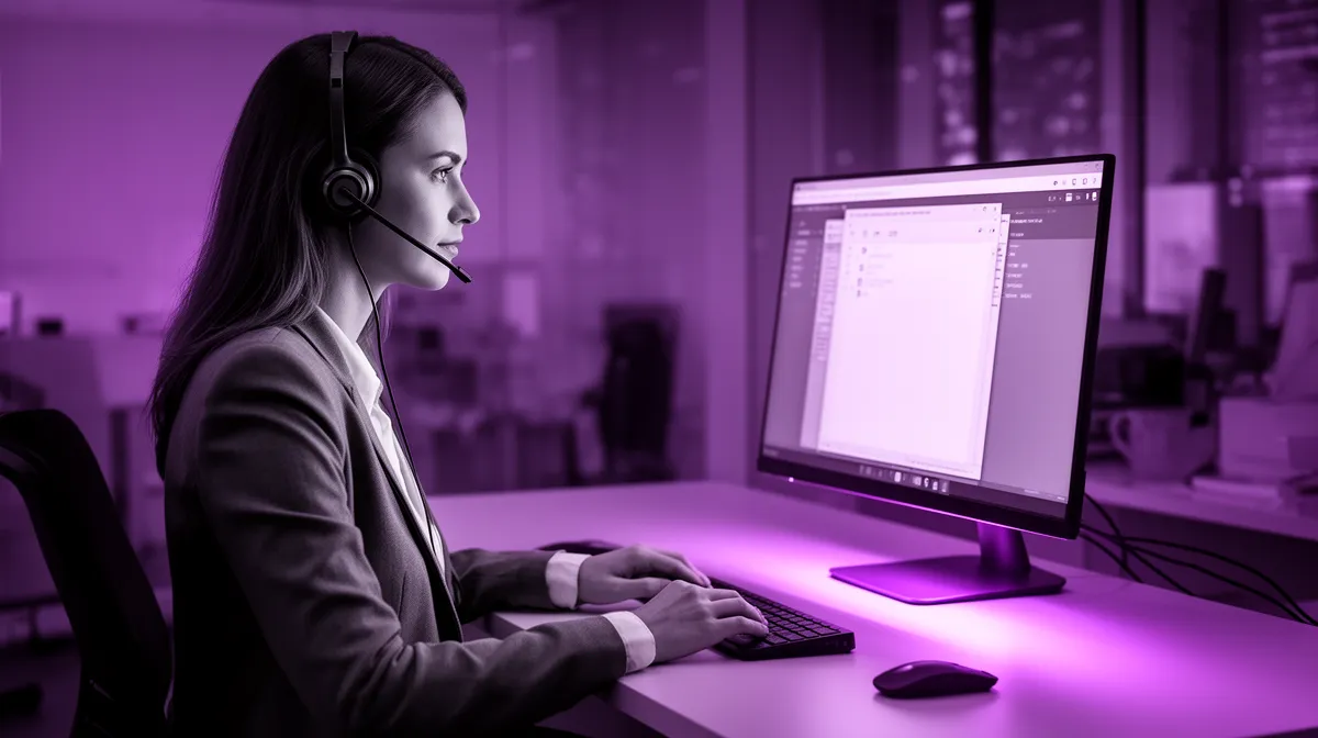 Agent-assist workflow showing RAG pipelines in an enterprise support setting