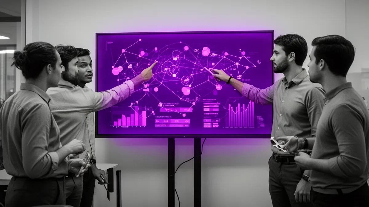 Support operations team collaborating on CRM and ticketing integration for an AI agent for customer support