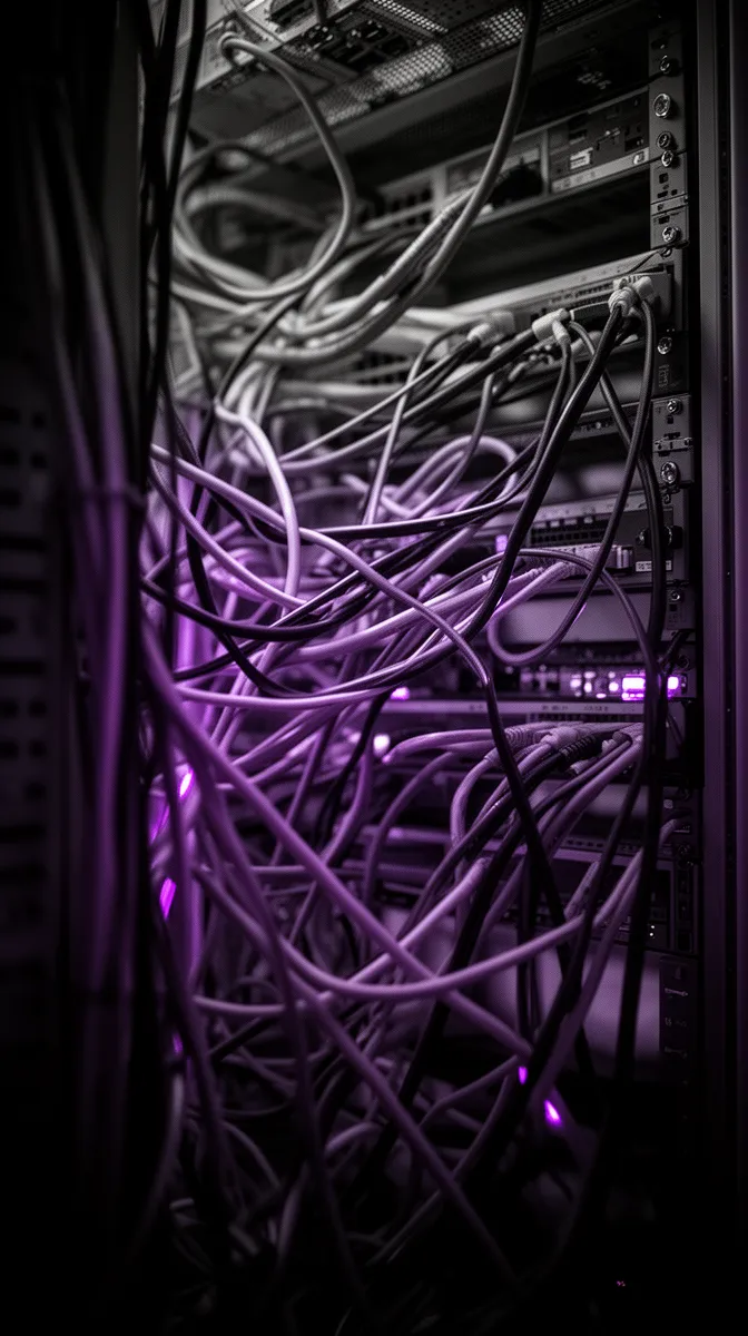 Tangled cables symbolizing enterprise integration anti-patterns in AI agent integration