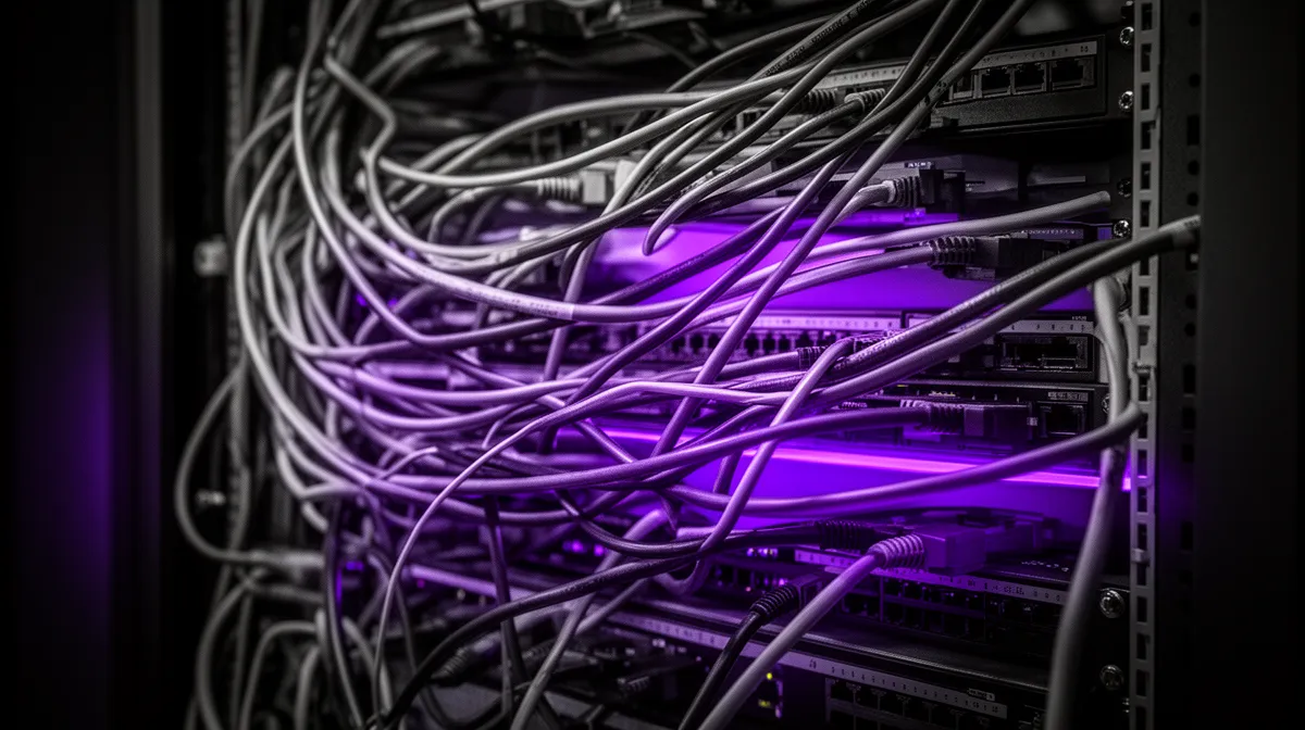 Tangled infrastructure symbolizing complexity risks in ai development outsourcing