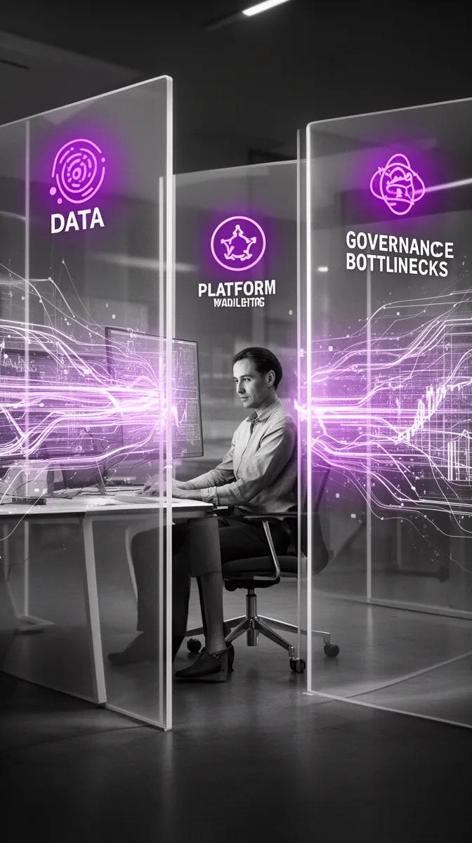 AI specialist blocked by structural bottlenecks in data platform and governance