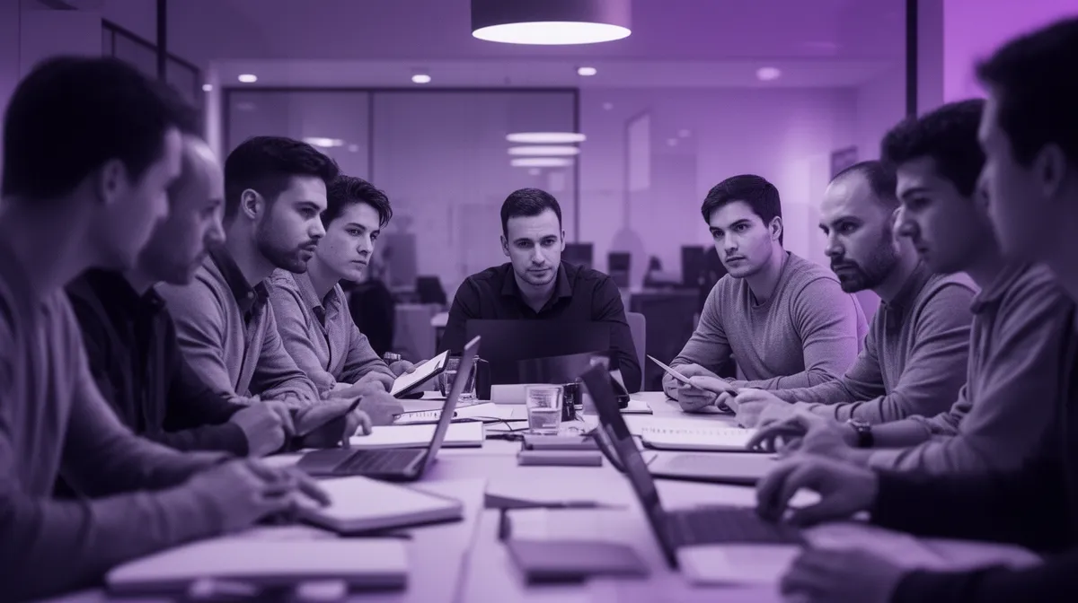 Engineering team reviewing an incident to prevent AI systems development failures