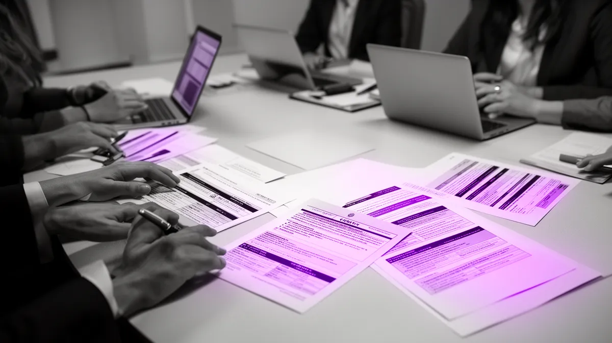 Procurement and technical team evaluating AI implementation service provider