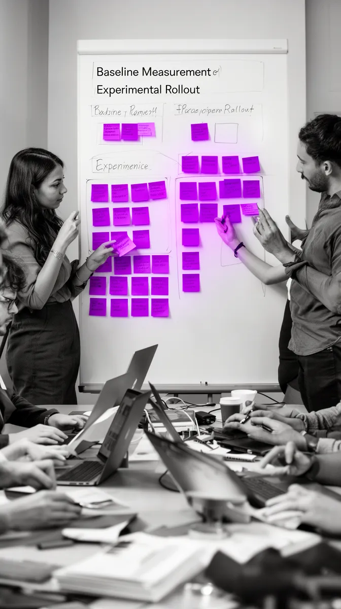 Team planning baselines and experiments for enterprise AI adoption