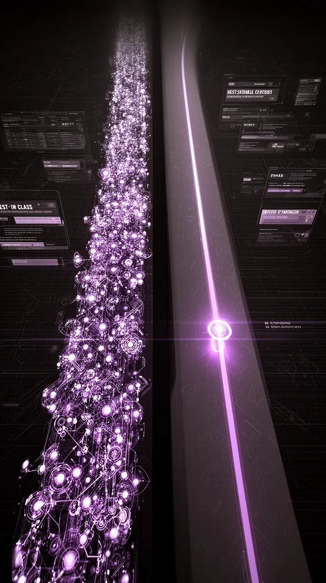 Visual metaphor contrasting best-in-class vendor versus best-fit AI development partner