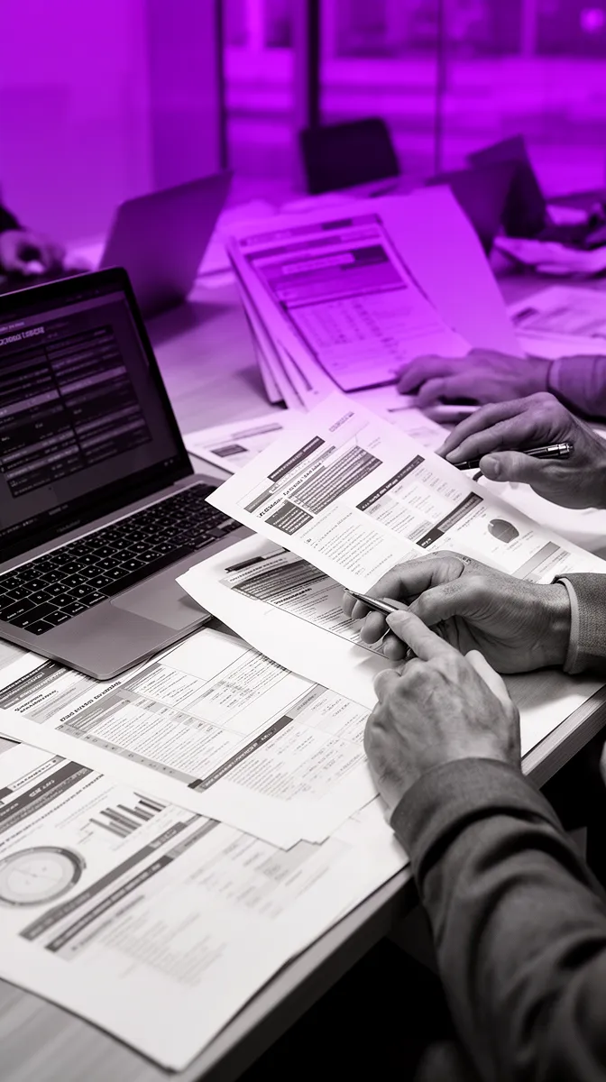 Procurement and IT comparing intelligent automation services providers with a buyer scorecard