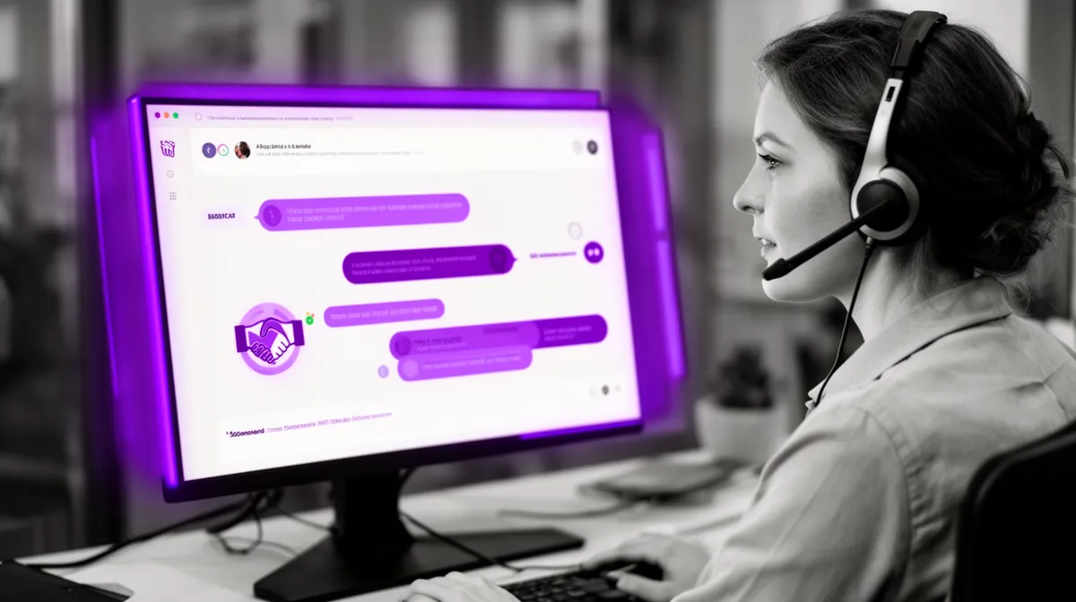 Support agent using a chatbot platform console for human handoff
