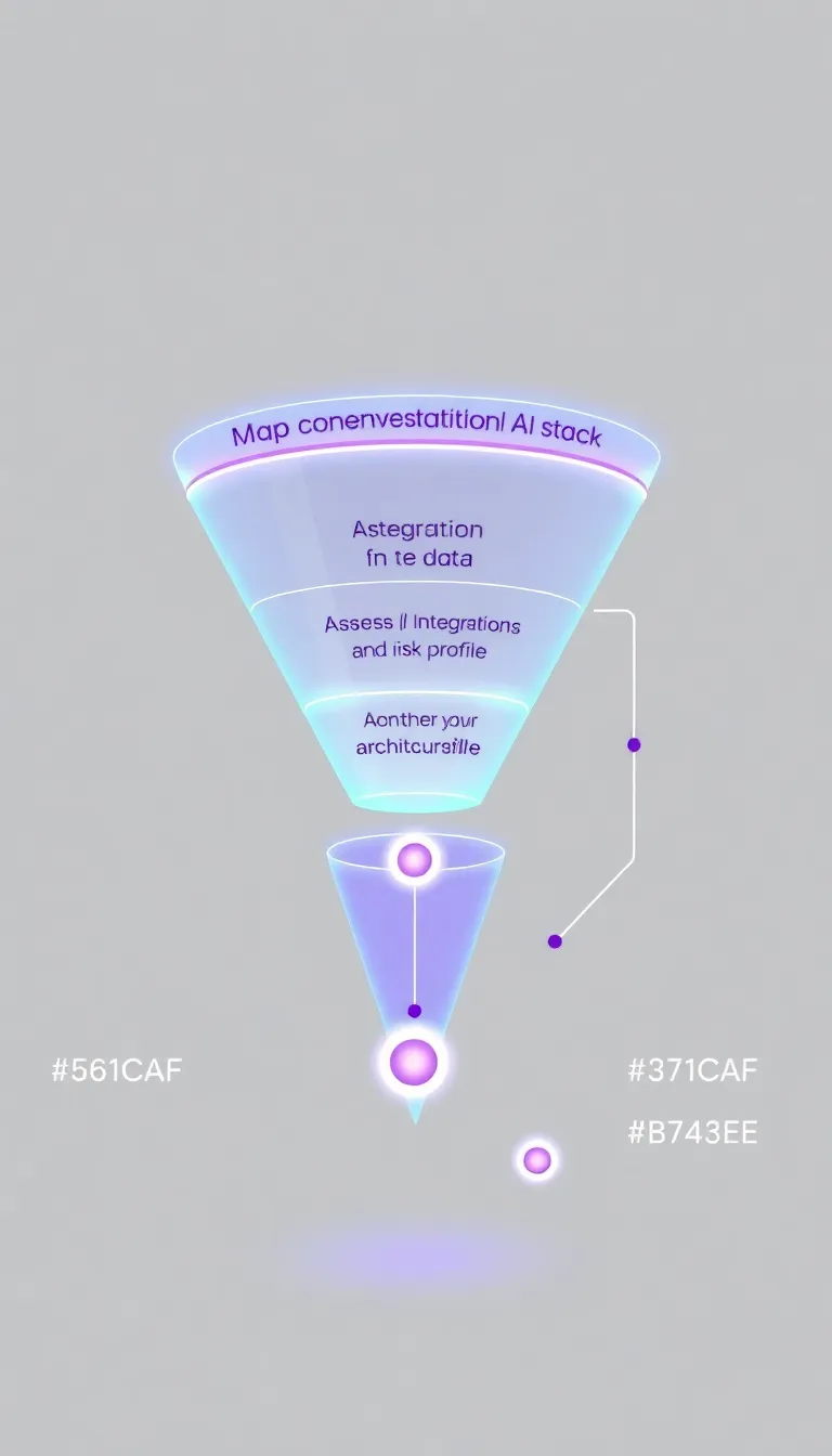 Visual framework for chatbot vendor architecture assessment steps