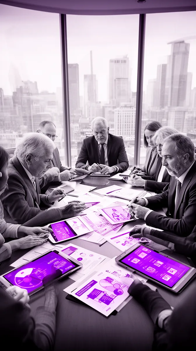 Executive team choosing an implementation-first ai governance consulting partner in a boardroom discussion