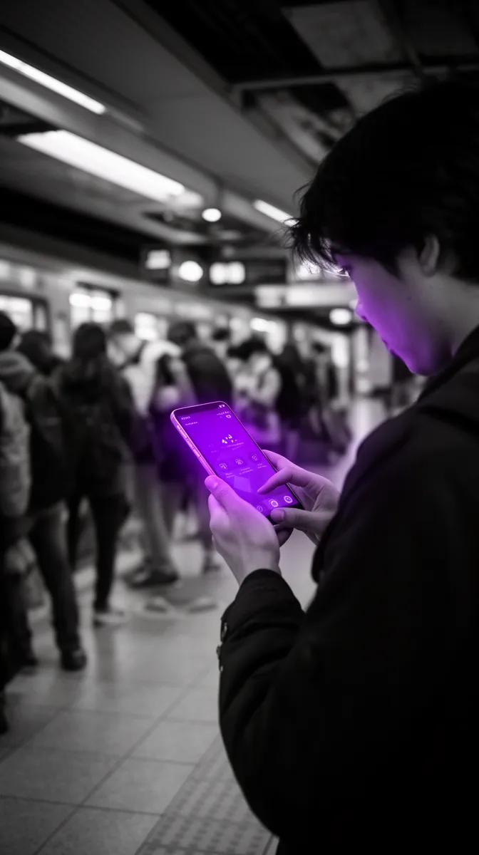 Mobile user experiencing network variability impacting cloud inference latency