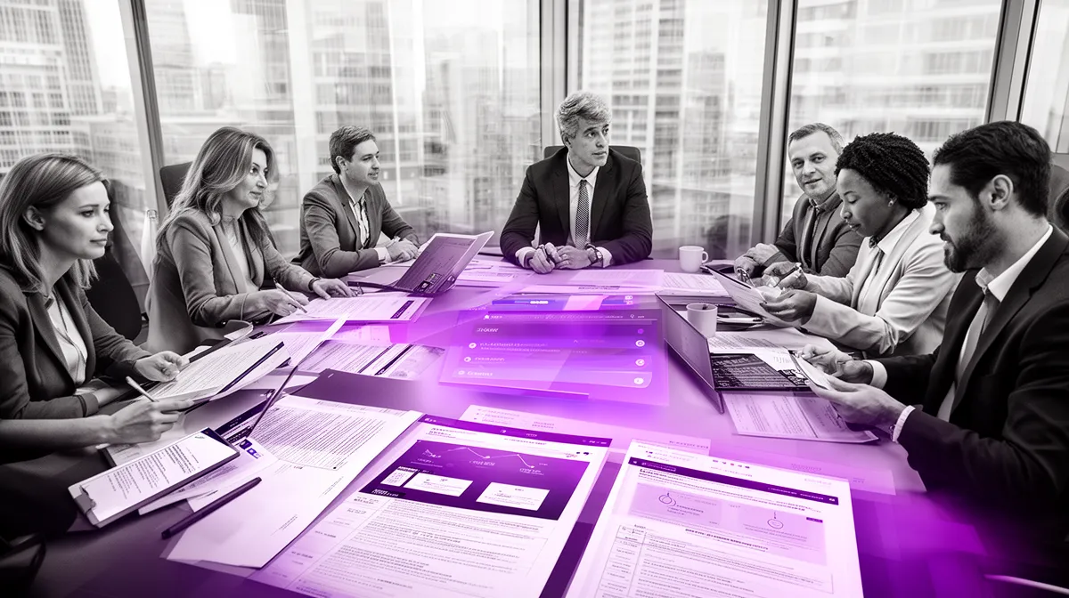 Commercial real estate team collaborating on a complex ai-supported deal lifecycle