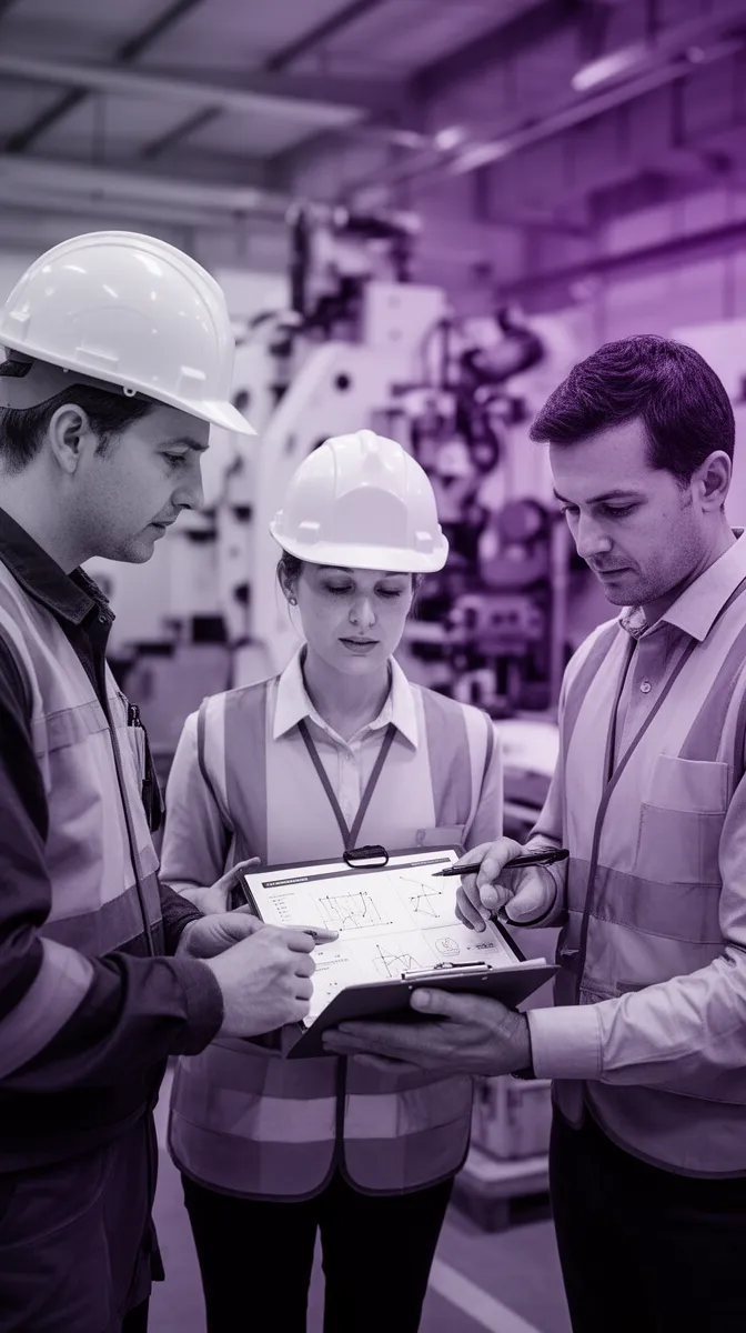 Cross-functional team collaborating on human-in-the-loop automation exception review