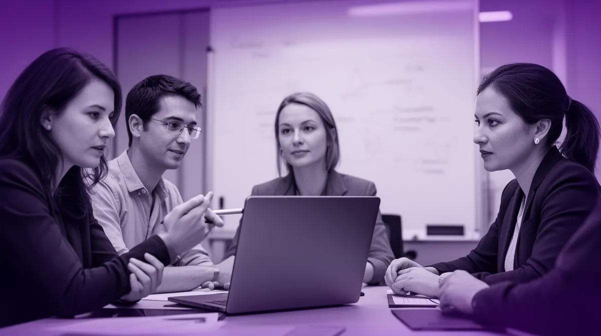 Cross-functional team workshop for custom generative AI development decisions