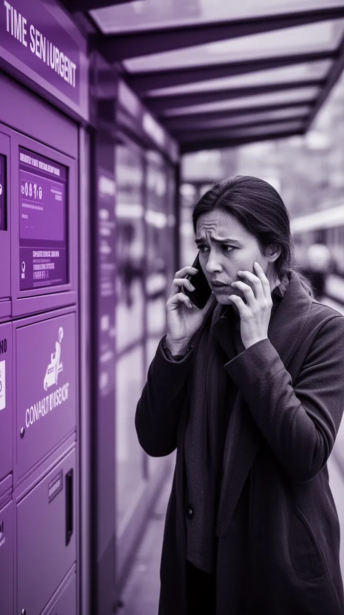 Customer making an urgent call illustrating caller intent urgency for call routing strategy