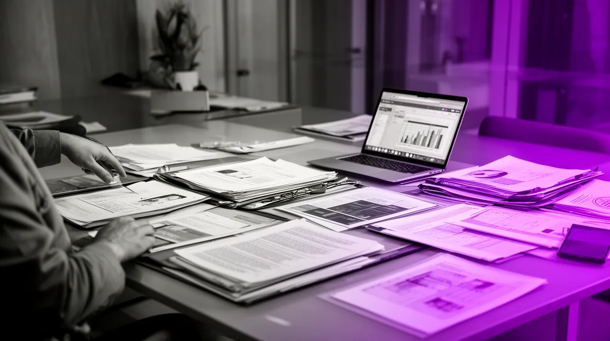 Engineer reviewing enterprise documents for AI document retrieval RAG ingestion