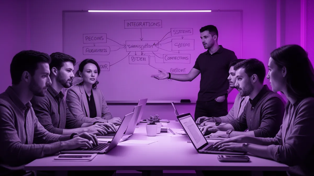 Product and engineering team planning integrations for task automation assistant