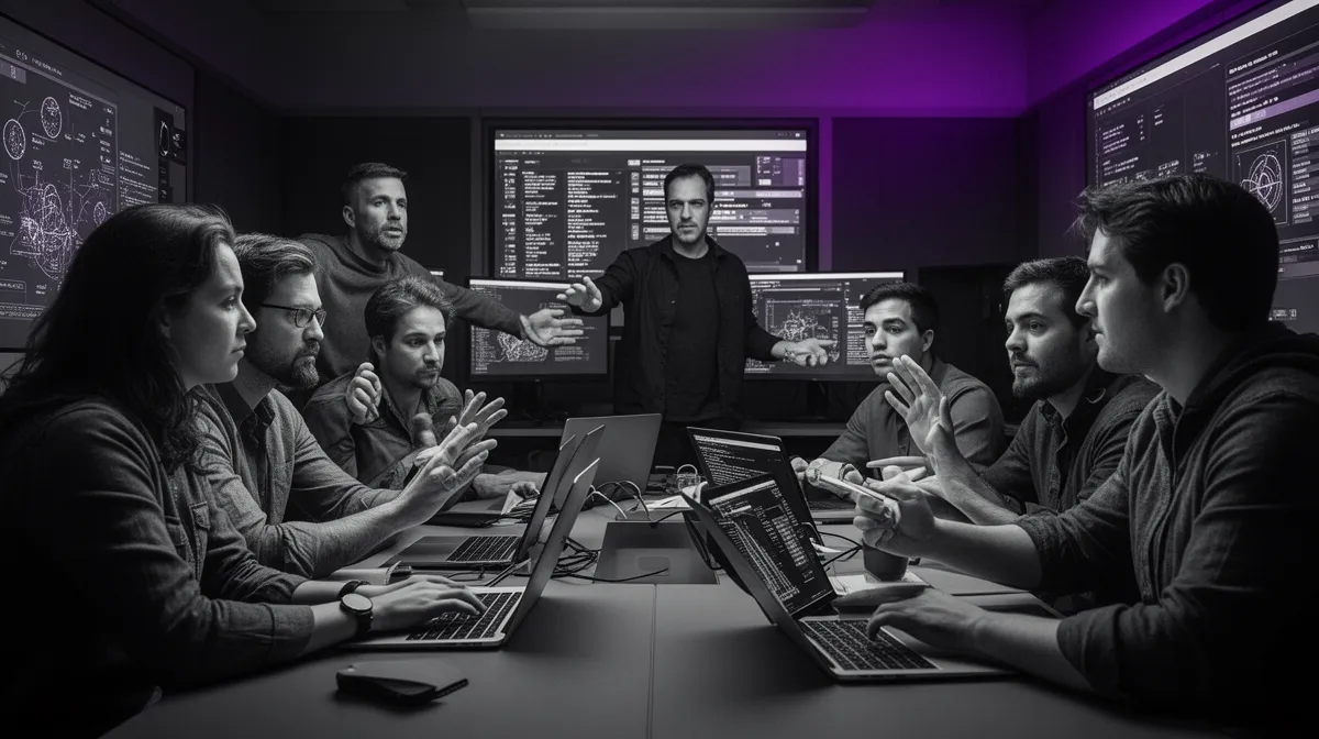 Engineering team reviewing production incident for enterprise AI agent integration services