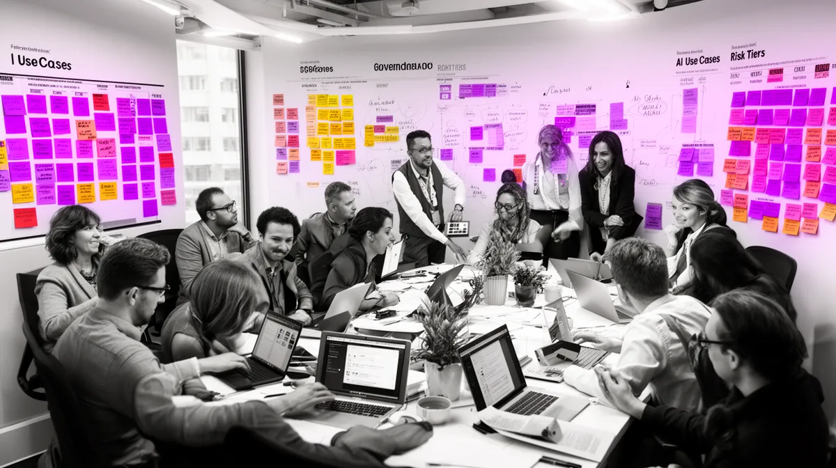 Enterprise workshop rolling out an ai governance framework across business units