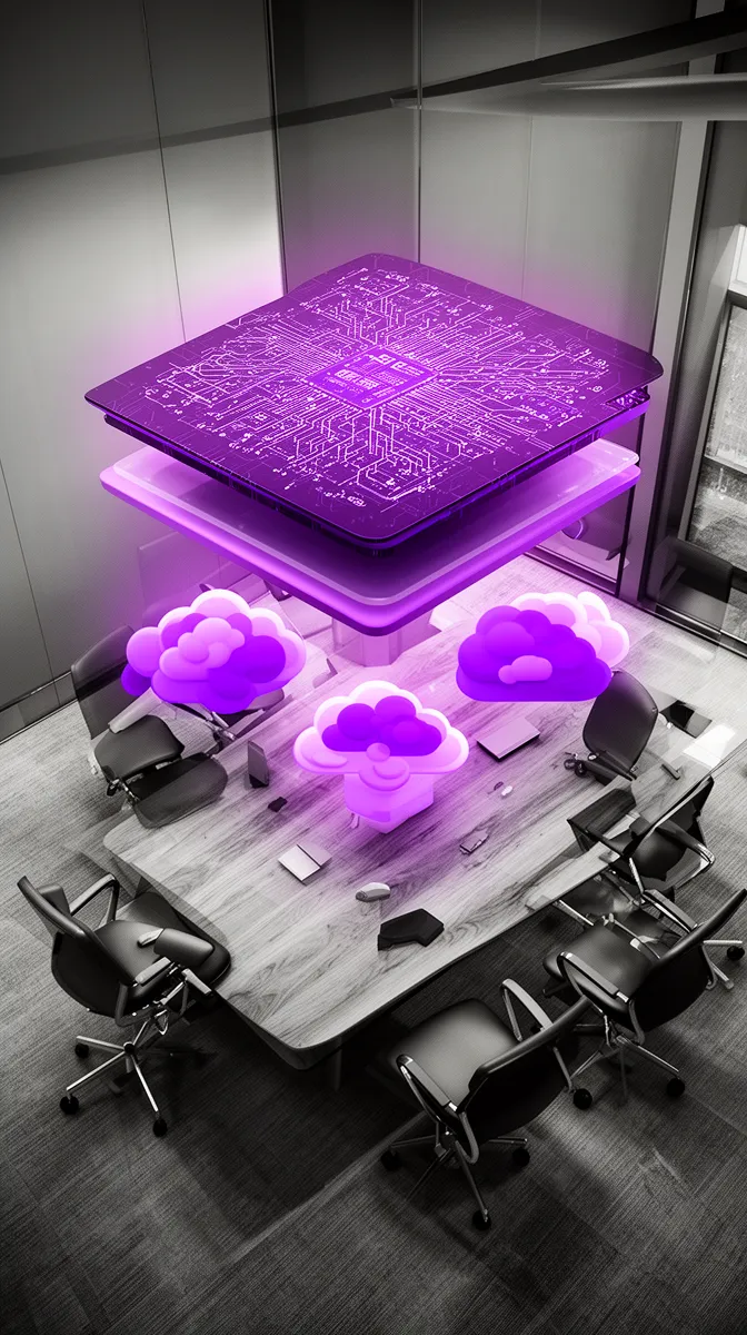 Executive-level visualization of multi cloud ai platform development services showing a unified AI platform layer above several cloud providers