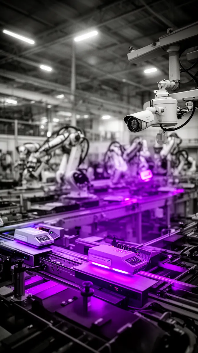 Factory production line using edge devices for real-time image recognition services