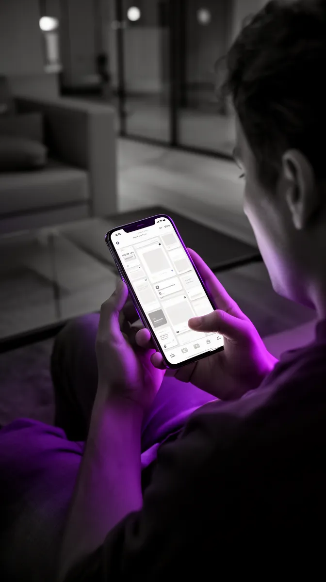 Person scrolling a repetitive feed illustrating the filter bubble problem in AI recommendation engine development