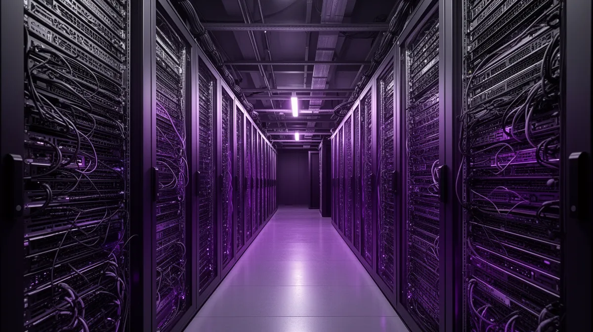 GPU server racks illustrating LLM compute requirements for training and inference