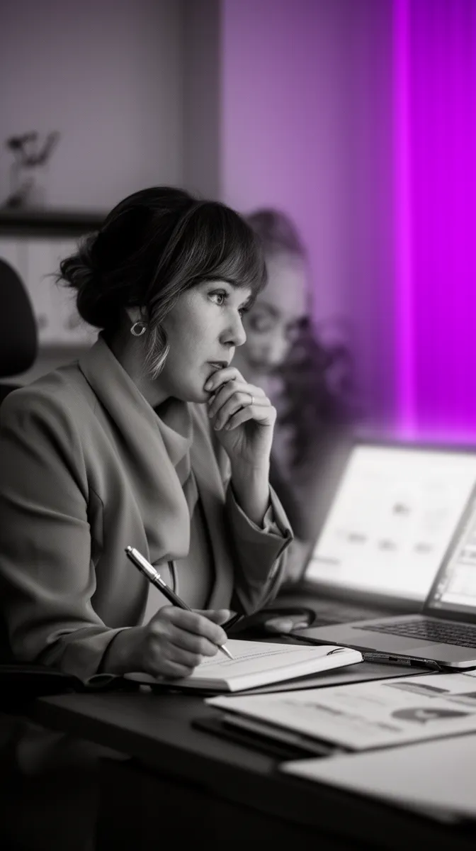 Healthcare leader reviewing ROI metrics for AI for patient care and population health management