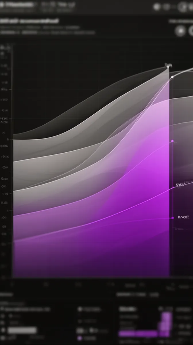 Visualization of insurance AI outputs aligning with actuarial model curves over time