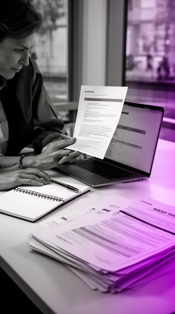 Procurement leader reviewing an intelligent document processing vendor proposal