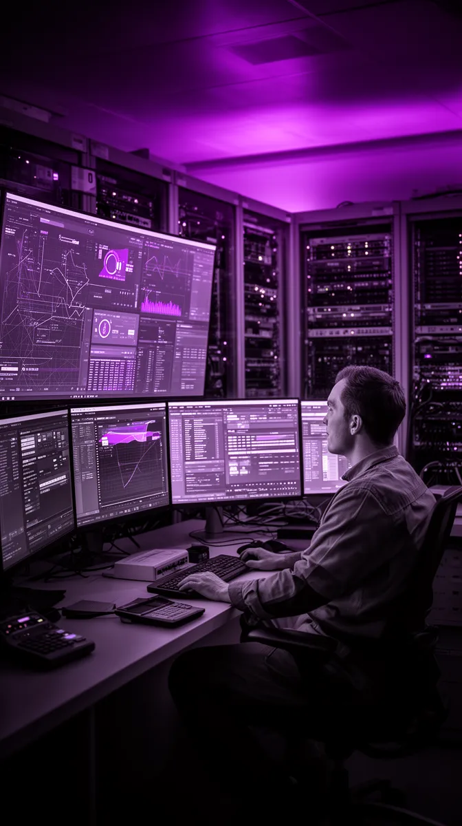 Ops team monitoring model deployment and system health in production