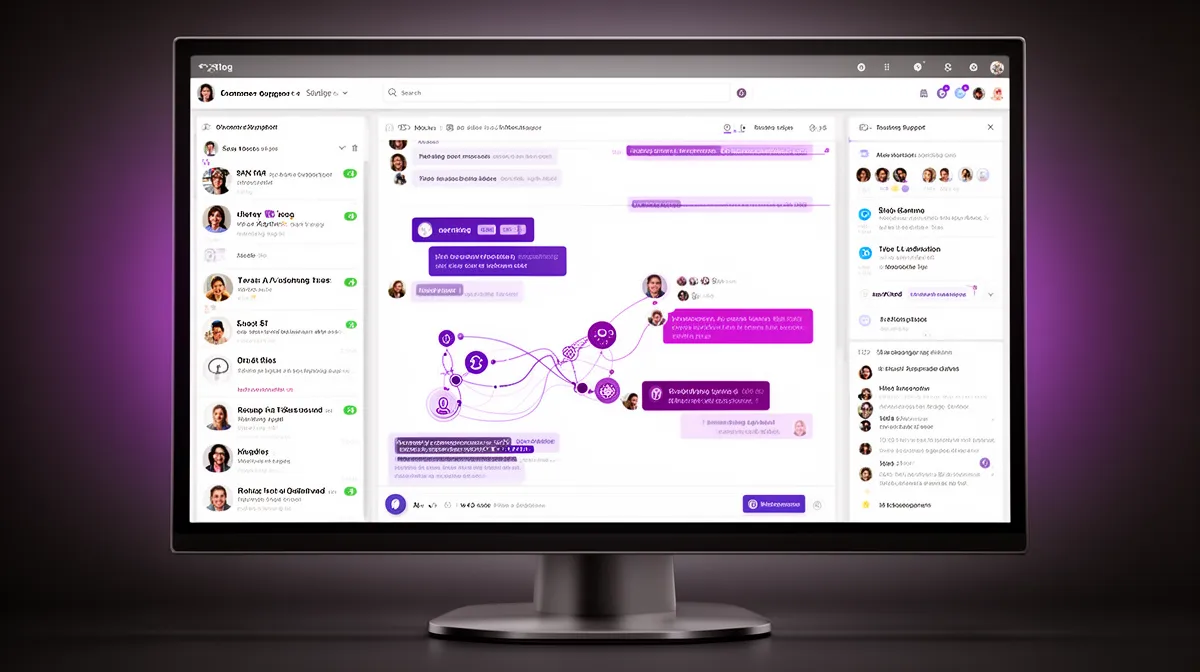 Omnichannel support console visualizing intelligent routing for hybrid chatbots