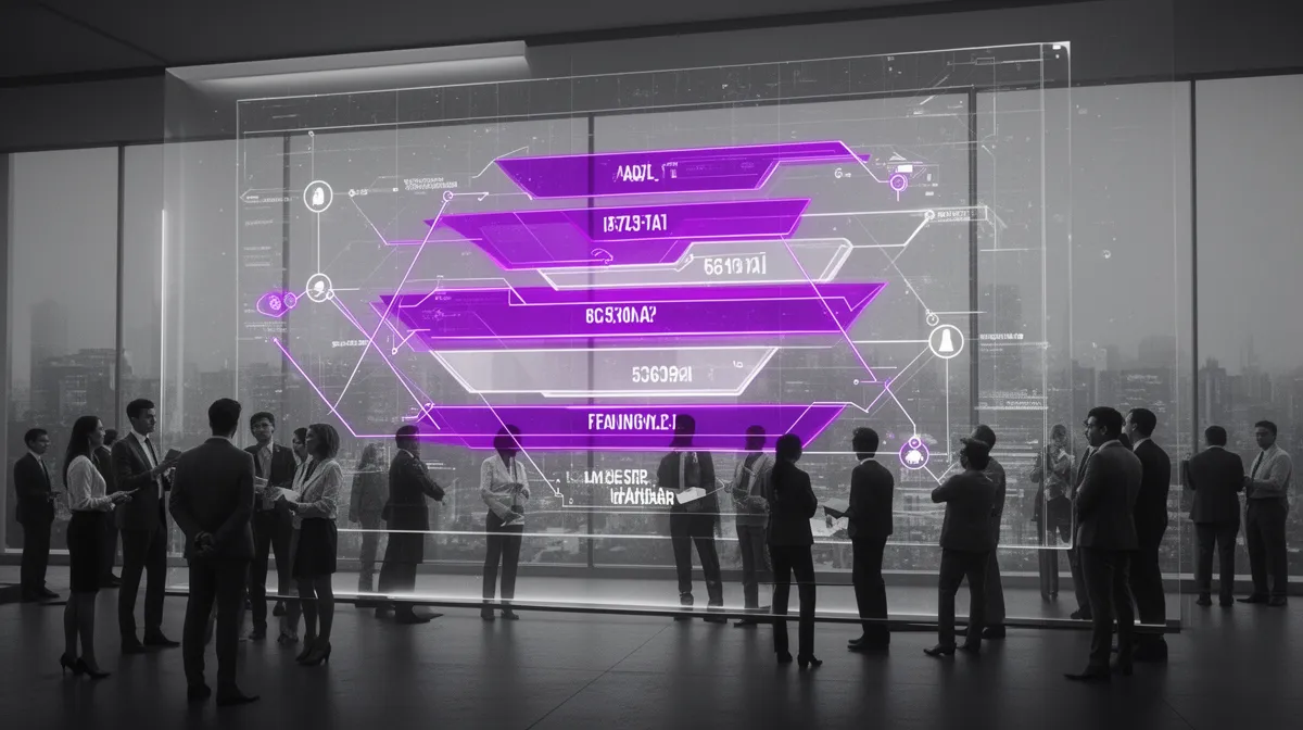 Executives reviewing a structured multi-step AI implementation costing framework