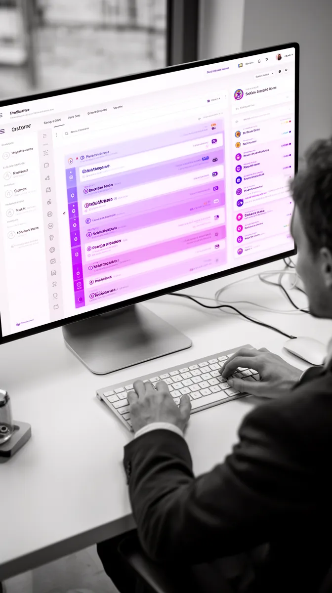 Business user inside CRM using embedded predictive analytics scores and next-best-action recommendations