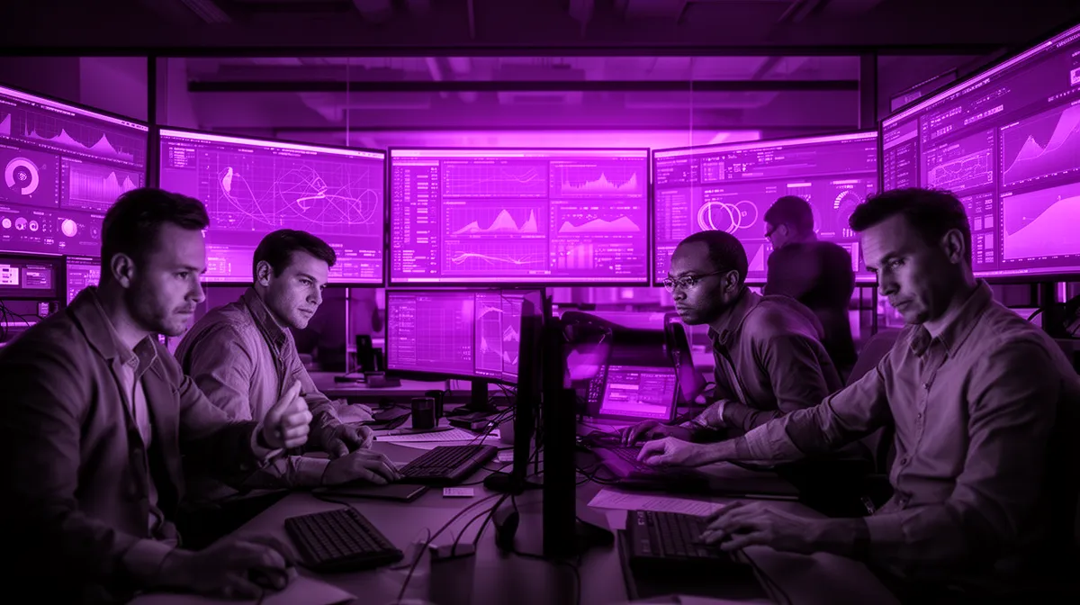 Ops team reviewing monitoring for a production-grade AI system