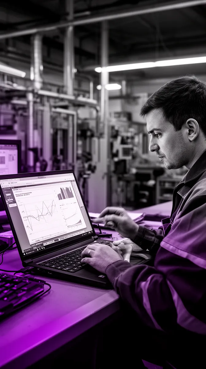 Operations lead reviewing proof-of-value pilot results for AI software products