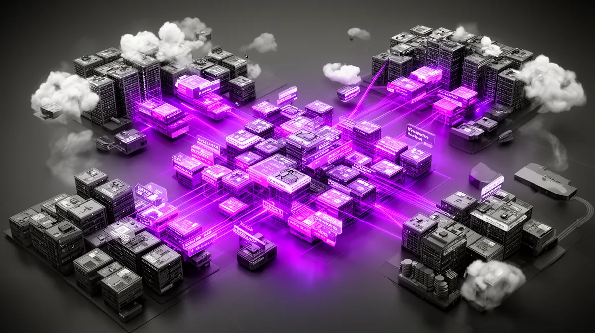 Resilient AI system architecture with microservices, sidecars, load balancers, and multi-region deployment for production-grade AI