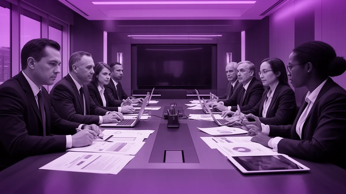 Risk committee reviewing an AI for financial services use case under risk appetite