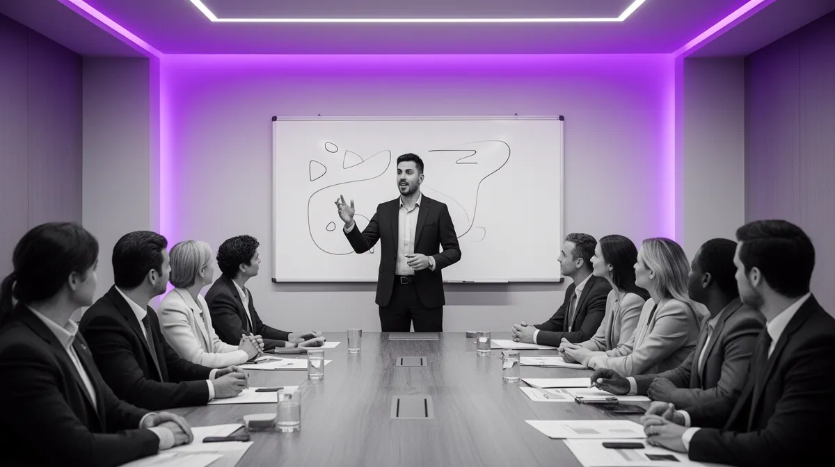 Risk leader explaining model interpretability and XAI to stakeholders