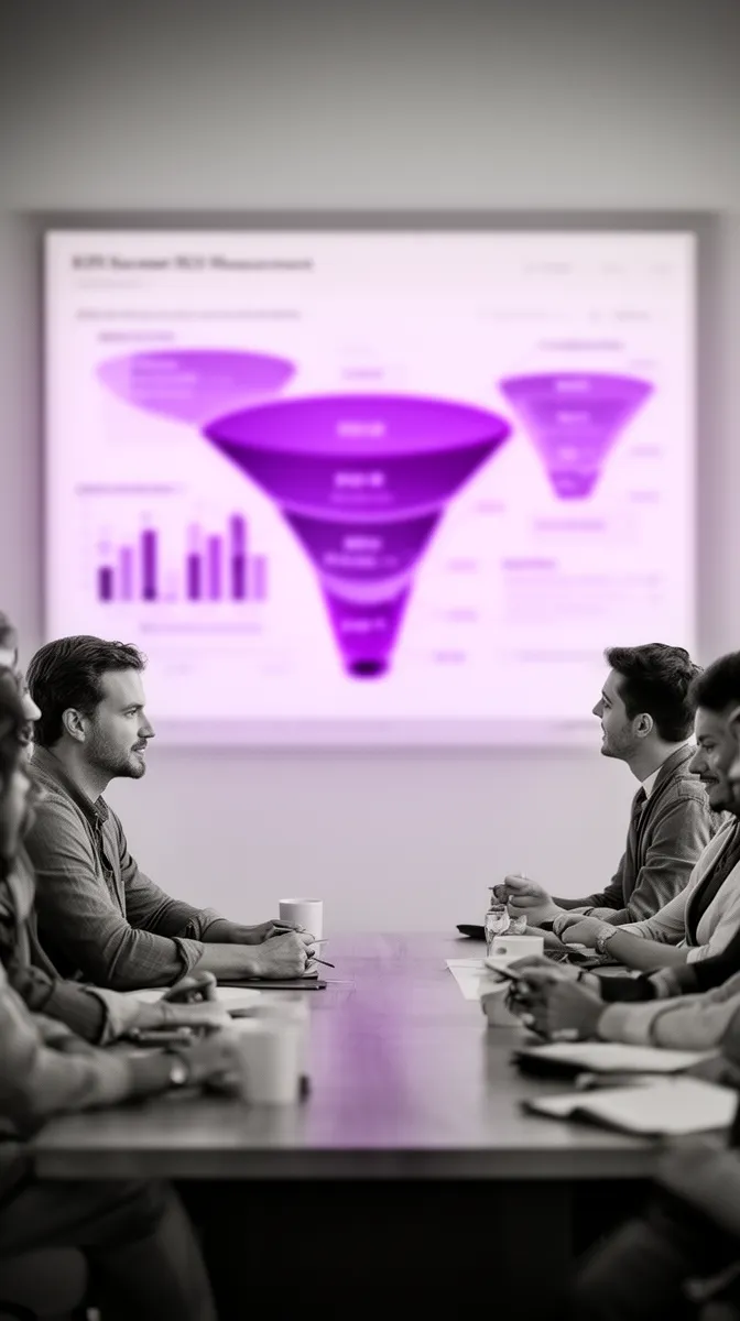 Team reviewing ROI of WhatsApp chatbot development metrics