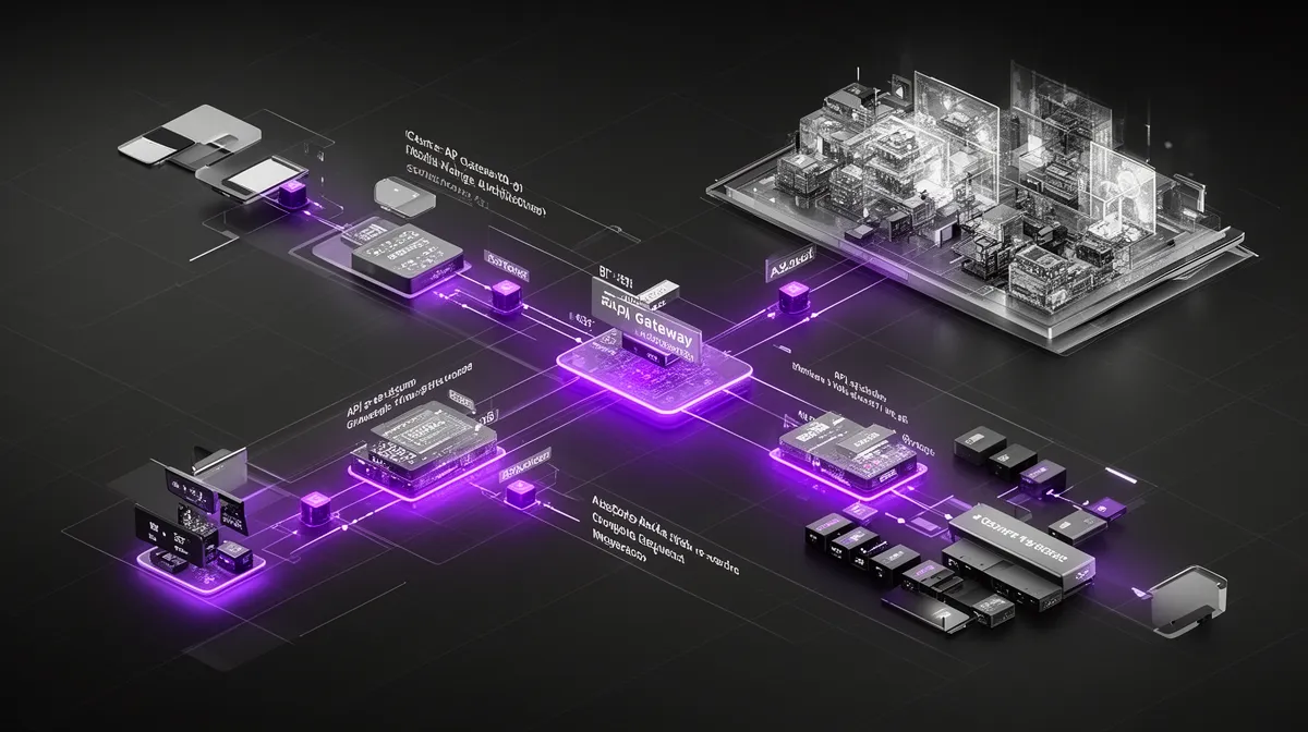 High-level architecture of scalable AI web services with model gateway and tiered models
