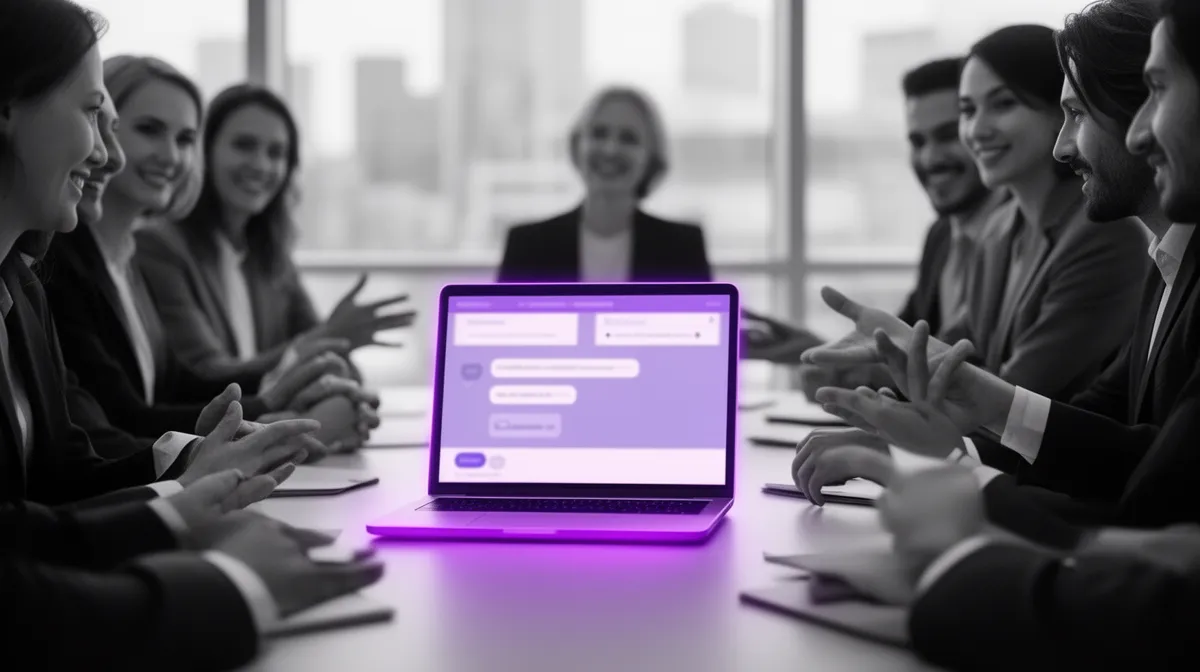 Stakeholder demo of custom Rasa chatbot development services in an enterprise setting