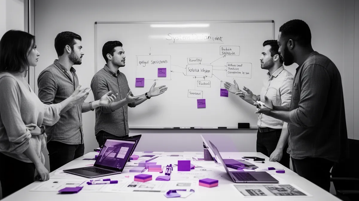 Team collaborating on RAG architecture for AI document search in the enterprise