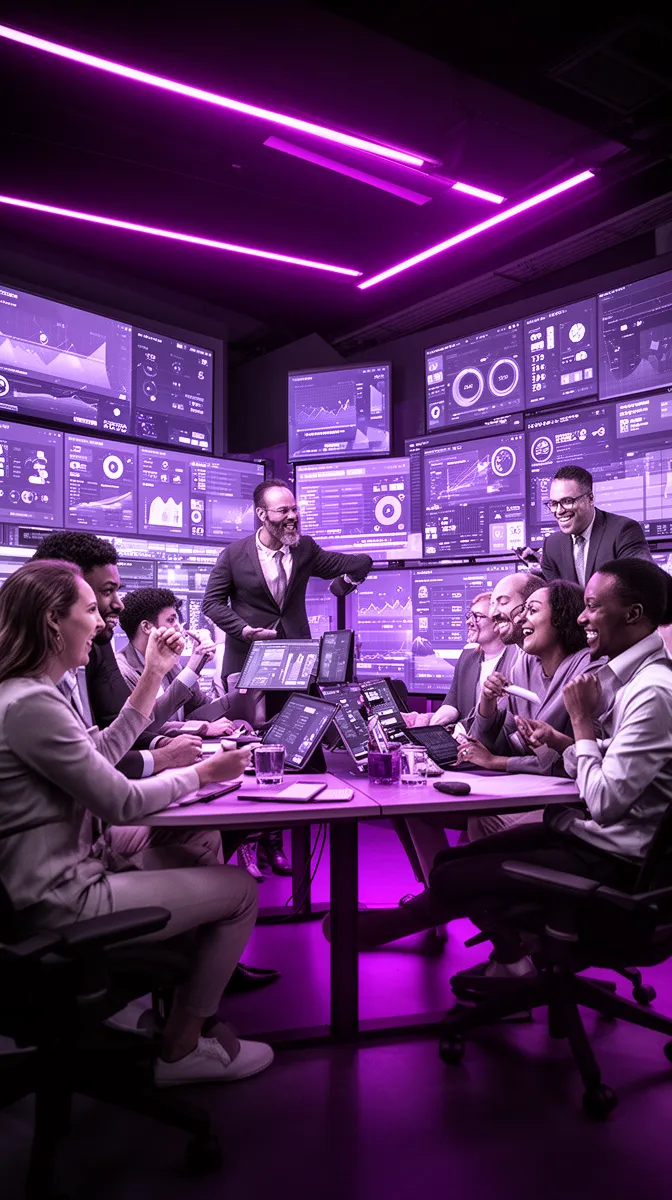 Cross-functional team implementing governed AI risk workflows and audit trail controls