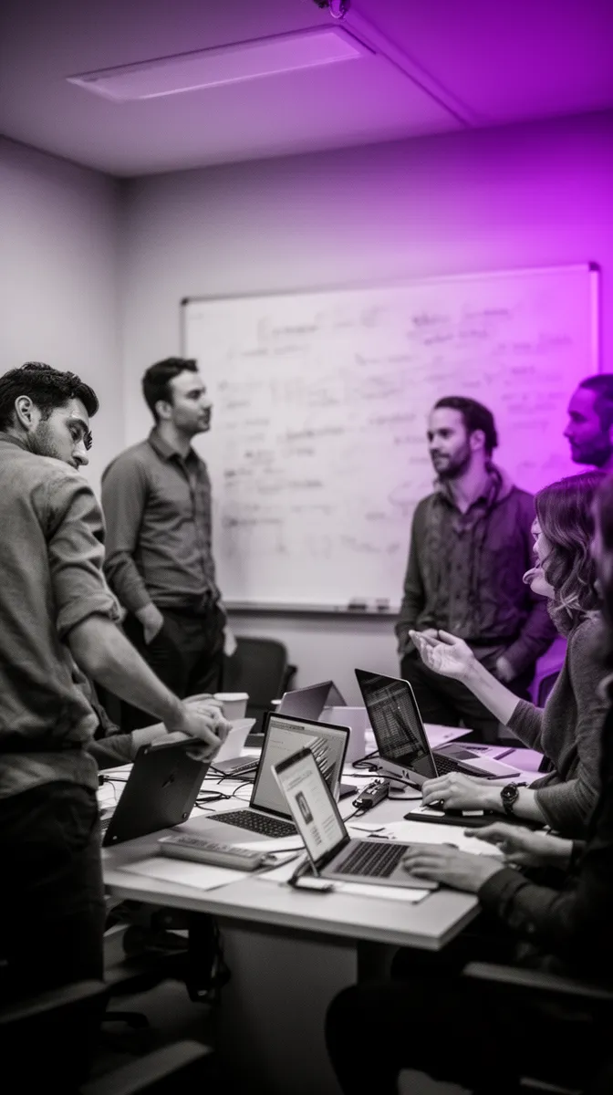 Team incident review meeting for AI reliability and post-deployment monitoring