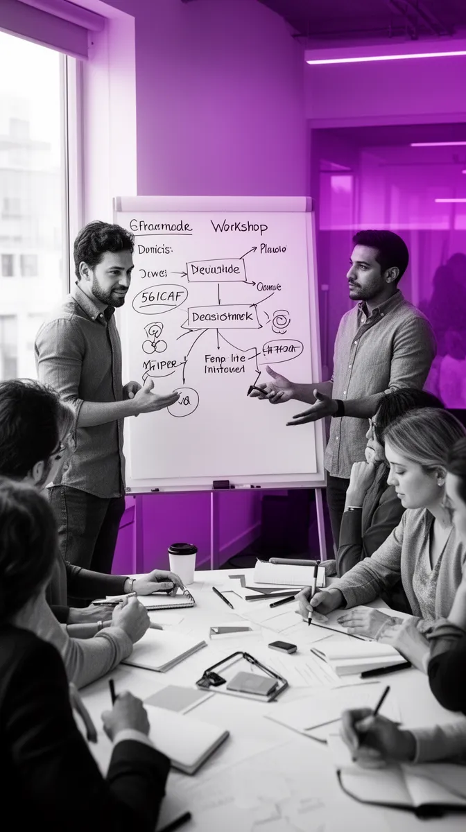 Team workshop building a deep learning decision framework for reuse