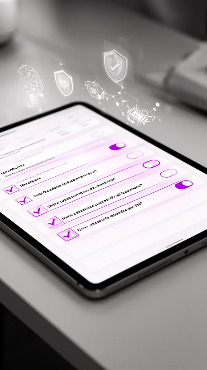 Vendor compliance evaluation checklist for assessing US AI development partners