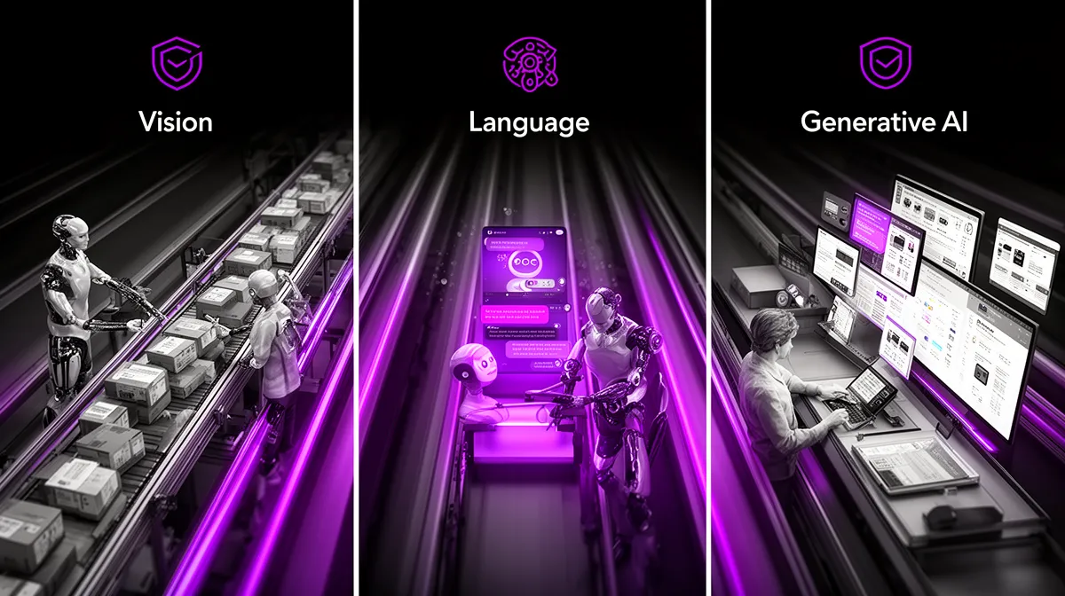 Three AI specialization lanes for vision language and generative applications