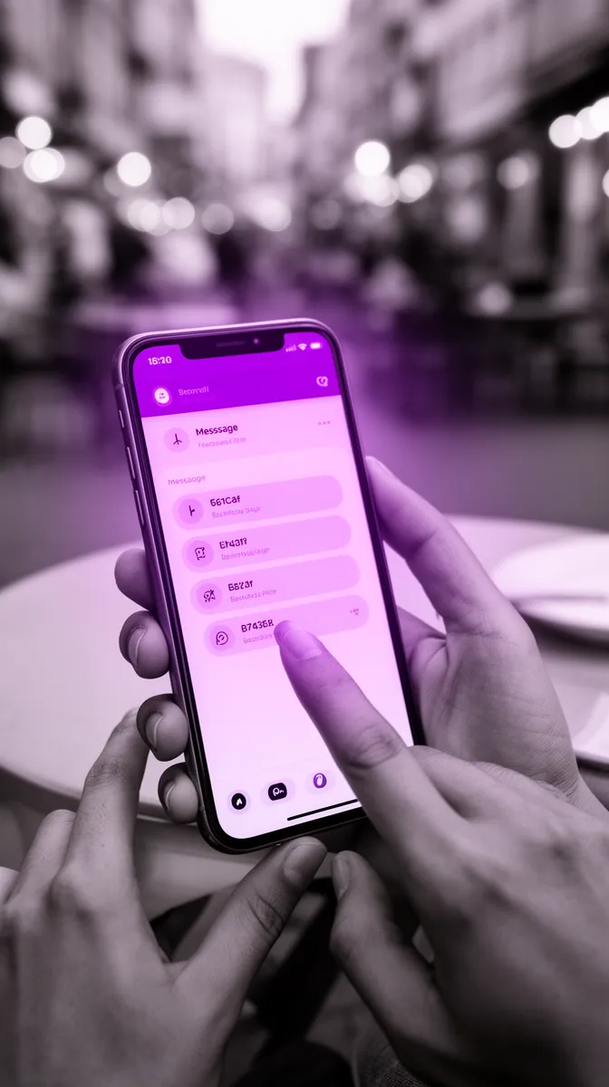 User using WhatsApp chat interface illustrating 24-hour session management