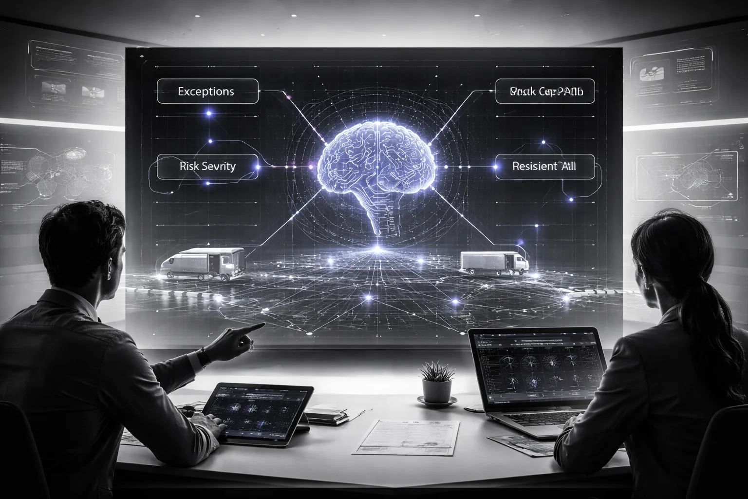 Exception handling architecture for logistics AI